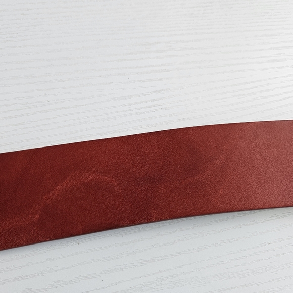 RL COLLECTION Red Leather Belt - Picture 5 of 16